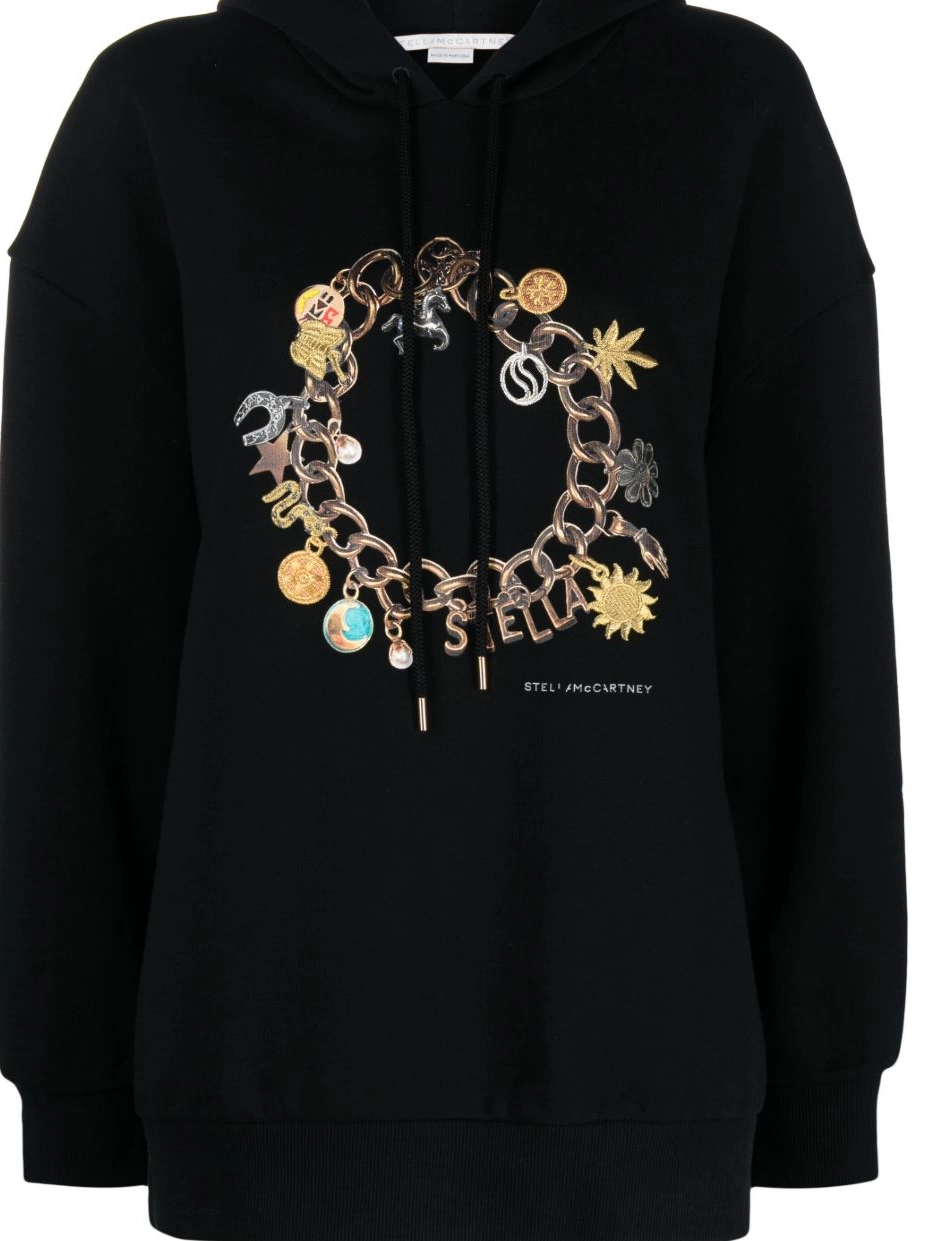 Cheap Women hoodie bracelet-print McCartney cotton Stella 0731